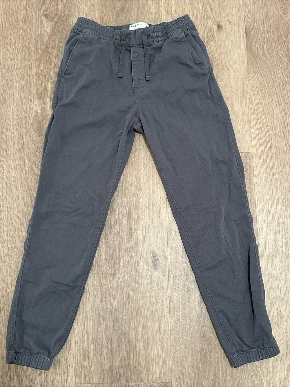 Boy’s Abercrombie kids Gray Jogger Pants - Elastic Waist & Drawstring, US 13/14